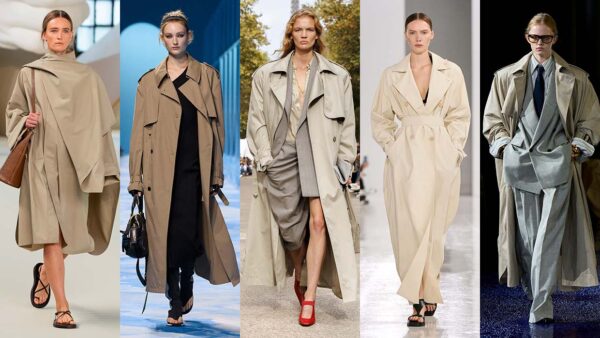 De modetrends voor de trench coats voor lente zomer 2025