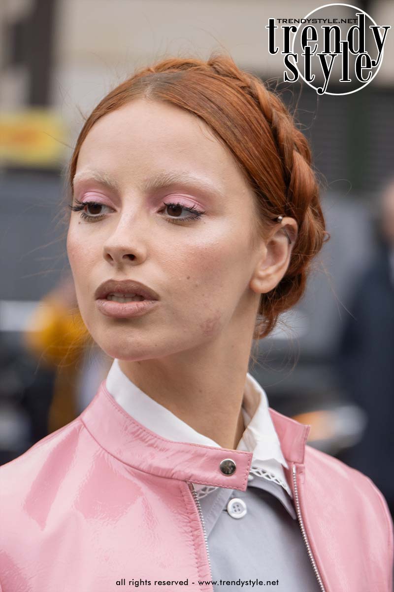 Haarstijl van Marie Gaguech voor 2025. Foto Charlotte Mesman